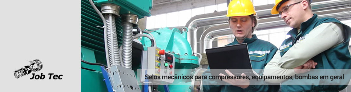 Selos mecânicos para compressores industriais, equipamentos em geral